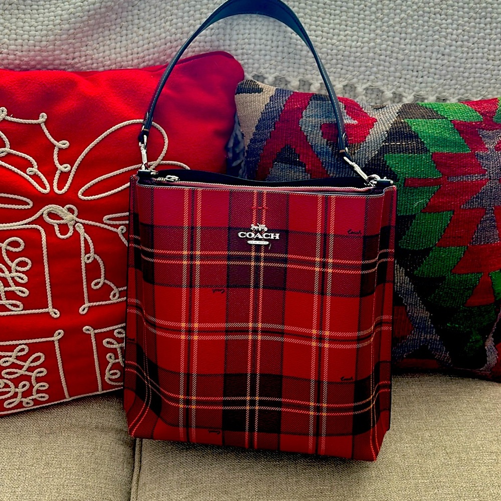 Coach Tartan Plaid Purse